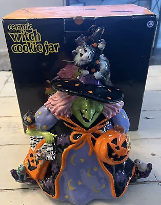 Halloween Funny Crazy Witch Cookie Jar - By JC Penney ~ Home Collectors Edition • $74.40