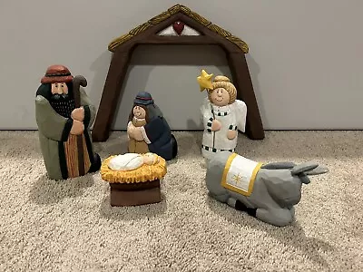 Set Of 6 Midwest Of Cannon Falls Nativity Figurines & Creche • $85