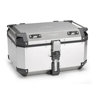 2021 Motorcycle Luggage Solid Hard 58 Ltr Silver Monokey K-force Top Box Case • $480.02