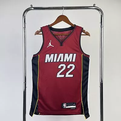 Jimmy Butler #22 Miami Heat Red Black Statement Edition 2023 Jersey All Sizes • $45.97