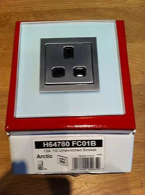 Mk Arctic Unswitched Socket 1g 13 Amp H64780 Fc01b • £9.99