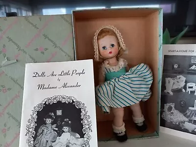 VINTAGE 1950s MADAME ALEXANDER ALEXANDER KINS DOLL 8  #521 W BOX DRESSBOOKLET • $147.50