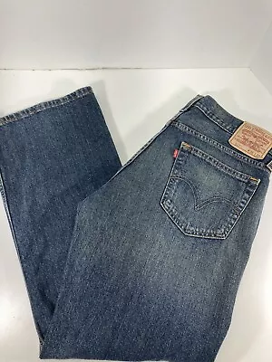 Levis 527 Jeans Men Size 36X30 Blue Denim Relaxed Fit Low Rise Boot Cut Vintage • $25.16