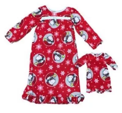 18” Doll Pajama Set And Girls Matching Nightgown Snoopy OG AG My Life Size 6 • $12.88
