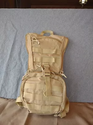 Tactical Molle Hydration Pack Backpack 3L TPU Water Bladder Military Daypack • $39.84