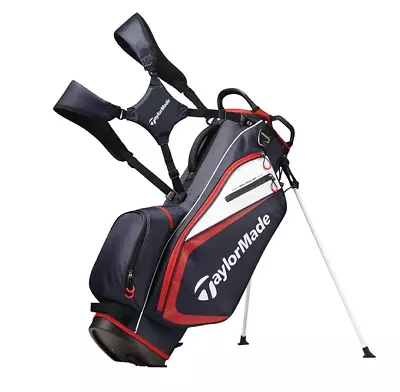 [NEW] TaylorMade 21 Select Stand Bag ( N7854301 ) - Navy/White/Red • $169