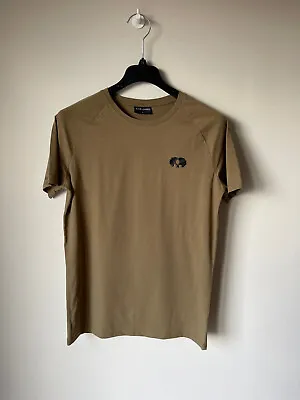 IGOR & JAMES TEE T-SHIRT Khaki Green Short Sleeve Mens LARGE Slim Fit • £9.95