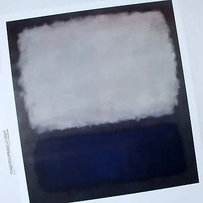 Large Original 2015 Mark Rothko Blue Grey Switzerland Poster  • $200