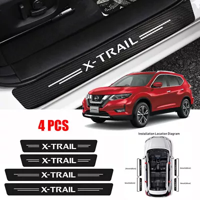 4X For Nissan X-TRAIL Door Plate Sill Scuff Anti Scratch Decal Sticker Protector • $16.99