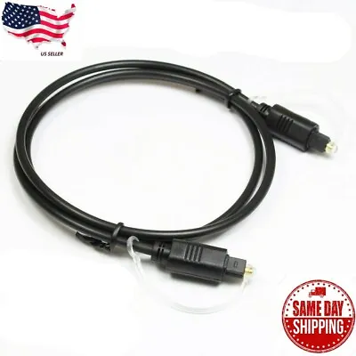 3FT Optical Fiber Optic Toslink Digital Audio Cable SPDIF Cord NEW • $2.95