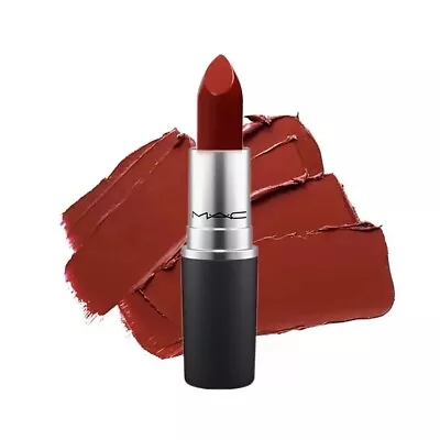 MAC Dark Red Lipstick Matte Brick Red Lip Stick Marrakesh 646 Brand New In Box • £7.50