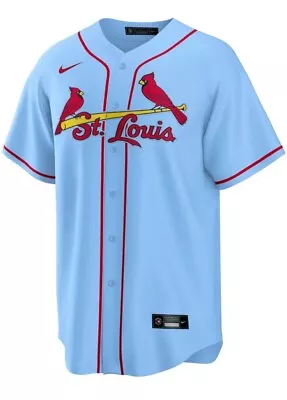 $140 Nike Genuine St. Louis Cardinals MLB Baseball Blue Jersey Men’s Size Medium • $69.99