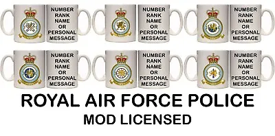 ROYAL AIR FORCE RAF POLICE PERSONAL MILITARY 11oz & 15oz MUG (MI30) SQUADRONS • £8.99