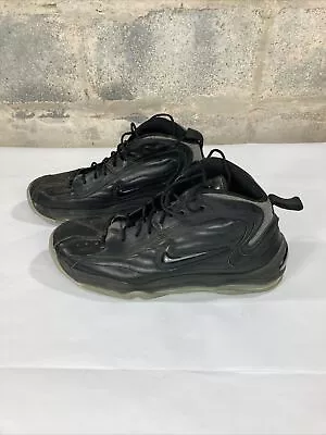 Nike Air Total Max Uptempo Triple Black Mens Sz 14 2010 Good Bubbles • $76.50