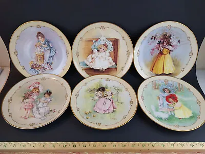 Little Ladies Maud Humphrey Bogart Lot Of 6 Vintage Doll Theme Hamilton Plates • $50