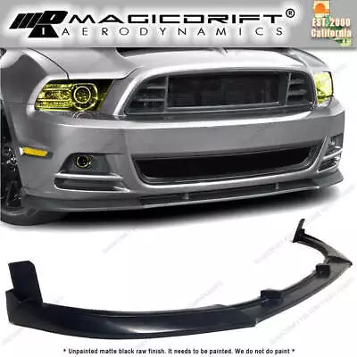 13-14 Ford Mustang V8 GT - GT500 Style Urethane Front Bumper Chin Lip Spoiler • $114.99