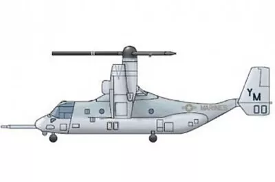 Trumpeter MV-22 Osprey V/STOL - Plastic Model Helicopter Kit - 1/350 Scale • $10.23