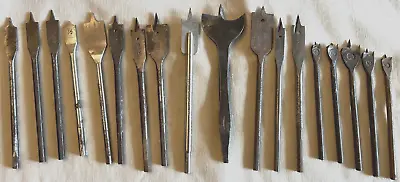 LOT Of 18 Antique Or Vintage Wood Boring Drill Bits Various Makers/Sizes • $22.95