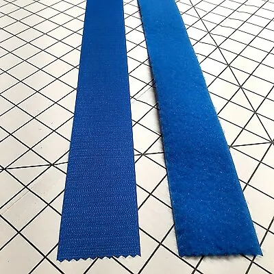 Velcro® Brand 2  Blue Hook & Loop Set - SEW-ON TYPE - 1 YARD - UNCUT • $12.95