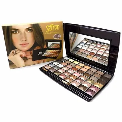Saffron 48 Colour Nude Shades Eyeshadow Palette Set - 8049 -  Gift Set - Boxed • £7.99