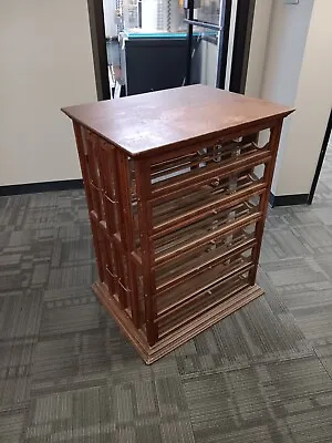 Antique General Store Ribbon Display Cabinet • $700