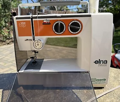 Vintage ELNA Compact Lotus TSP Sewing Machine With Foot Pedal Corded • $350