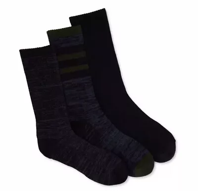 3 Pack Mens Outdoor Merino Wool Blend Crew Socks Cushion Foot Ozark Trail Hiking • $19.77