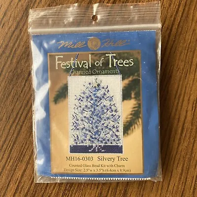 Mill Hill Silvery Tree Festival Of Trees Charmed Beaded Ornament Kit MH16-0303 • $12.99