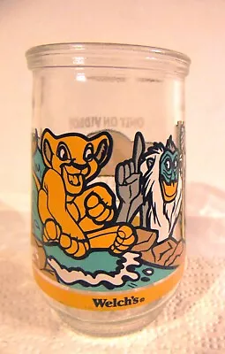 Vintage Welch's Jelly Jar The Lion King 2 Simba's Pride #4 Disney Glass • $6.95