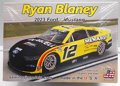 Kit #12 Menards 2023 Ford Mustang Stock Car Kit Ryan Blaney 1/24 • $40.95