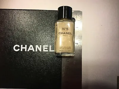 Chanel No 5 Paris Milk Bath Gel Mini Size (Luxury Glass Bottle) So Rare!!!!!! • £16.88