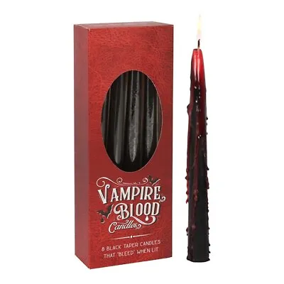 Large And Small Vampire Blood Pillar Candle & Tapper Candles • £14.99