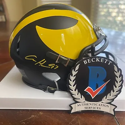 Aidan Hutchinson Autographed University Of Michigan Wolverines Mini Helmet BAS • $139.99