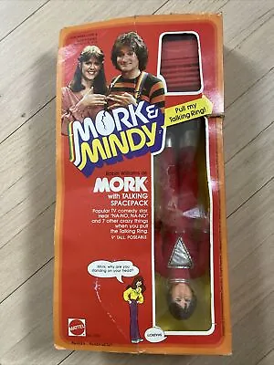 Mattel 1979 Mork Mindy Robin Williams Talking Space Pack Vintage Figure W/ Box • $70