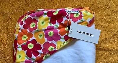 Marimekko UNNIKO Hooded Baby BATH TOWEL 35x25 NEW W/ Tag Multicolored Flowers • $42.95