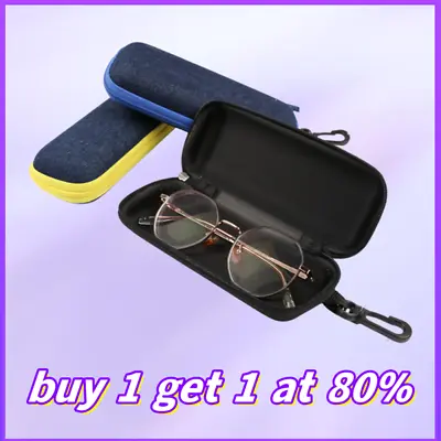 Portable Large Zipper Eye Glasses Sunglass Hard Case Box Protector Hold Gift UK • £2.81