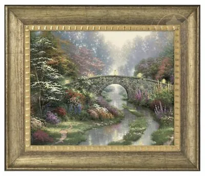 £326.62 • Buy Thomas Kinkade Stillwater Bridge 16  X 20  Brushstroke Vignette (Framed)