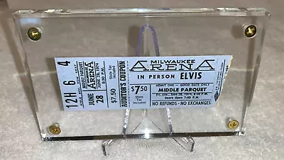 Elvis Presley 1974 Concert Ticket Stub Milwaukee Arena June 28 1974 Usa Rock Usa • $410.16