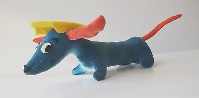 Dream Pets Blue Dachshund Dakin & Co Dog Velveteen Stuffed Japan-Vintage MCM 60s • $15.99