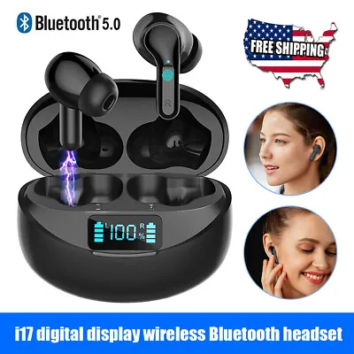 £18.98 • Buy Bluetooth 5.1 Earbuds True Wireless Headphones Super Bass Waterproof Headset