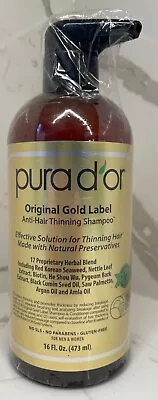 PURA DOR Original Gold Label Anti Thinning Shampoo Biotin D’or Gluten Free Vegan • $23.99