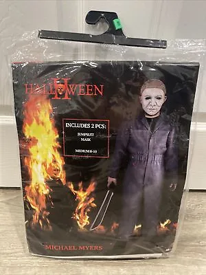 Halloween Michael Myers Jumpsuit Mask & Knife Costume Youth M 8-10 • $59.99