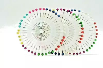 Pearl Hijab Scarf Pins Safety Pin Wheel Craft Tailor Sewing Hat Multi Option • £1.89