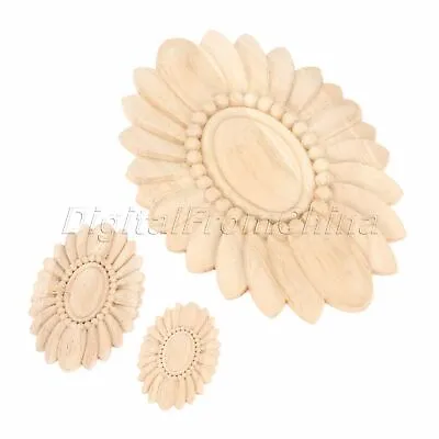 DIY Wooden Carved Decal Unpainted Decor Home Mouldings Furniture Onlay Applique • $2.21