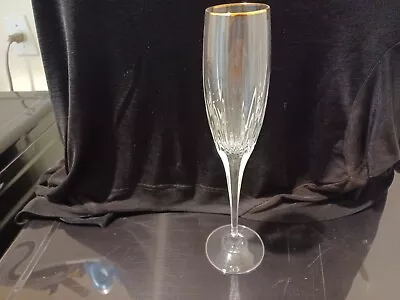 Mikasa Crystal Golden Lights Champagne Wedding Toast Glass • $30