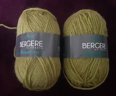 £2.99 • Buy BERGERE DE FRANCE 2 X 25g FENOUIL GREEN BARISSIENNE EASY CARE NEW