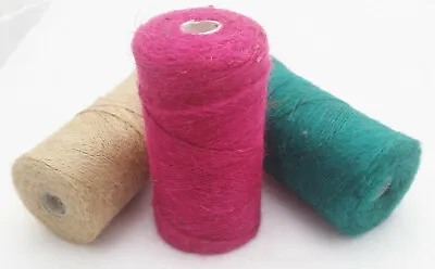 £1.79 • Buy 1m-1000m Natural-Red-Green Soft Jute Twine String Rustic Coloured Craft Cord