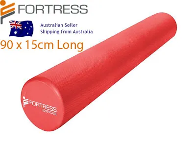 $65 • Buy Foam Roller Fortress Long Size 90cm Marble Red