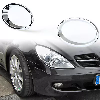 Chrome Molding Front Fog Light Lamp Cover Trim For 04-07 Mercedes Benz SLK R171 • $58.42