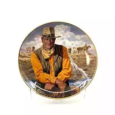 John Wayne | Rugged Horseman | Franklin Mint Collectors Plates Series | 8 In. • $28